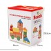Lewo Large Wooden Blocks Construction Building Toys Set Stacking Bricks Board Games 32 Pieces B01NBHV2AW